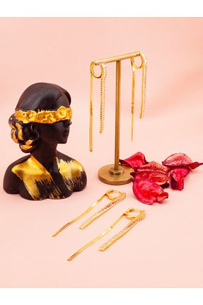 گوشواره جواهر زرد زیرکن luree accessories - کد 943610603