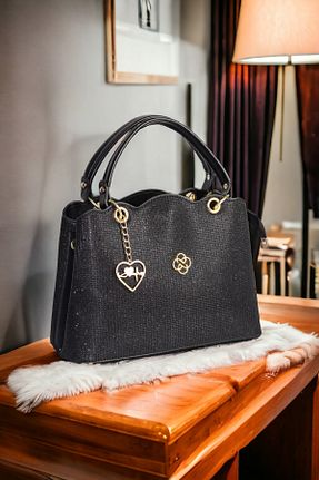 کیف دوشی مشکی زنانه چرم مصنوعی MOLDİVA - کد 856539771