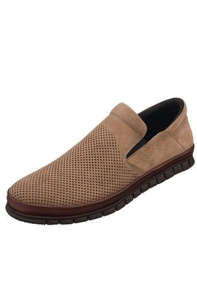 کفش کژوال بژ مردانه چرم خالص İriadam - کد 297405561