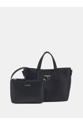 کیف دوشی مشکی زنانه پلی اورتان Guess - کد 800594459