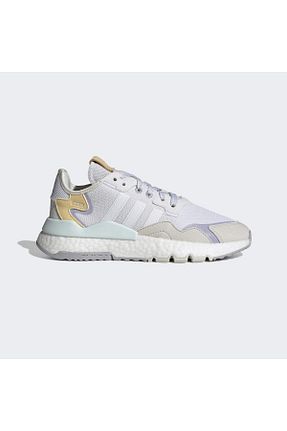 کفش اسنیکر سفید زنانه بند دار adidas - کد 807707516