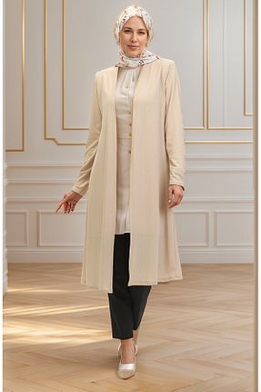 رویه حجاب بژ زنانه مخلوط پلی استر RESPİRO - کد 942924096