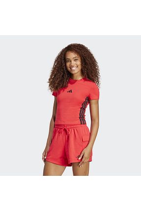 تیشرت بنفش زنانه اسلیم فیت adidas - کد 891546035