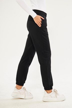 شلوار کرمگن مشکی زنانه رگولار Chandraswear - کد 786108878