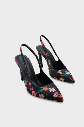 کفش پاشنه بلند کلاسیک مشکی زنانه چرم مصنوعی Capone Outfitters - کد 801122574