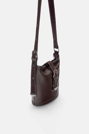 کیف دوشی قهوه ای زنانه پلی اورتان Pull & Bear - کد 947534167