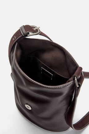 کیف دوشی قهوه ای زنانه پلی اورتان Pull & Bear - کد 947534167