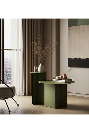 میز جلو مبلی سبز فلزی VoomeDesign - کد 947552852