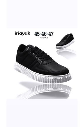 کفش اسنیکر مشکی مردانه بدون بند İriayak - کد 947623066