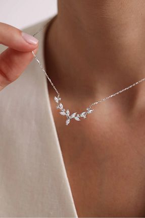 گردنبند نقره سفید زنانه 925 عیار anadolusilver - کد 947647642