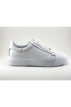 کفش اسنیکر سفید مردانه چرم اصل FOOTCAP - کد 947664079