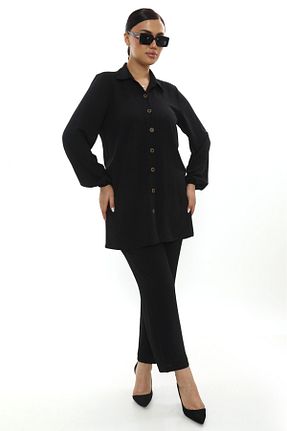 ست بالاتنه و پائین تنه حجاب مشکی زنانه سایز بزرگ Butik - کد 947688699