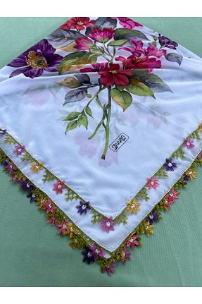 روسری رنگی پنبه ای REYYAN - کد 947692022