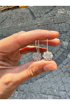 گوشواره نقره طوسی زنانه 925 عیار hayaltasari - کد 947695337