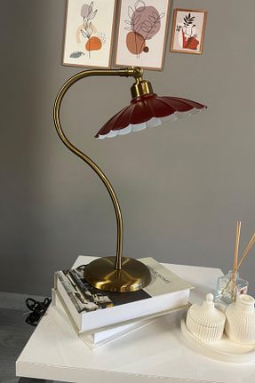 چراغ مطالعه / رومیزی زرشکی فلزی Bamyum - کد 947725918