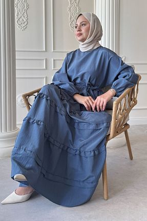 لباس حجاب آبی زنانه رگولار InStyle - کد 947745744