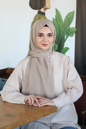 شال بژ زنانه ویسکون Armine - کد 947771521