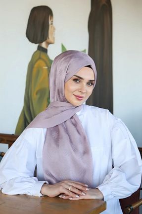 شال بنفش زنانه پنبه پلی استر Armine - کد 947772766