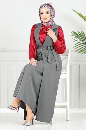 ست بالاتنه و پائین تنه حجاب رنگی زنانه رگولار ModaMerve - کد 948028083
