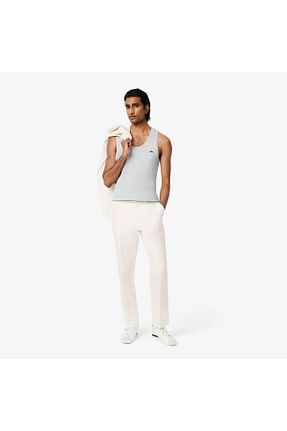 شلوار سفید مردانه کتان Lacoste - کد 947992882
