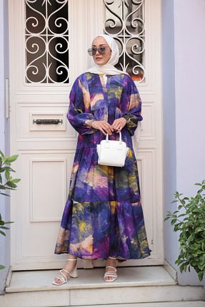 لباس بنفش زنانه بافتنی LOCCO - کد 947995750