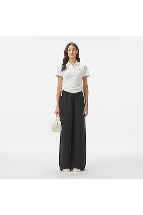 شلوار مشکی زنانه پنبه ای Lacoste - کد 948004225