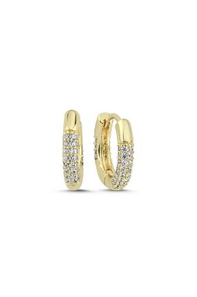 گوشواره جواهر سفید زیرکن Merano Design - کد 948019730