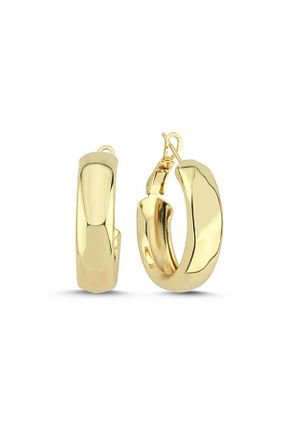 گوشواره جواهر سفید برنجی Merano Design - کد 948013354
