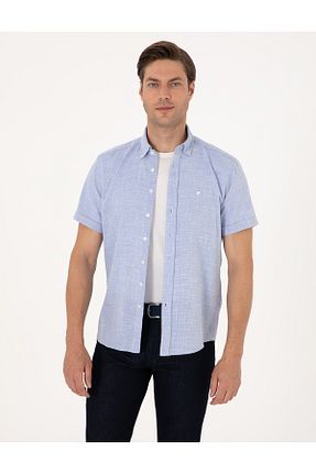 پیراهن آبی مردانه رگولار Pierre Cardin - کد 948064270