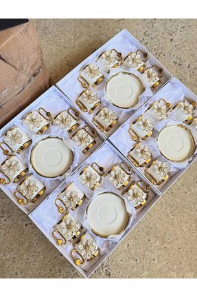 فنجان قهوه سفید 6 نفره HediyeKöşkü - کد 948137051