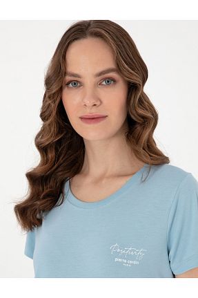 ست لباس راحتی آبی زنانه ساده Pierre Cardin - کد 948210325