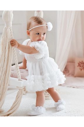 لباس سفید بافتنی aysskids - کد 948708396