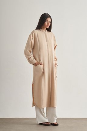 تونیک بژ زنانه بافتنی Mizalle - کد 948368412