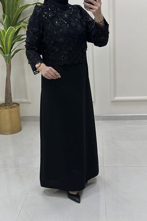 لباس حجاب مشکی زنانه رگولار Freemood - کد 948527426