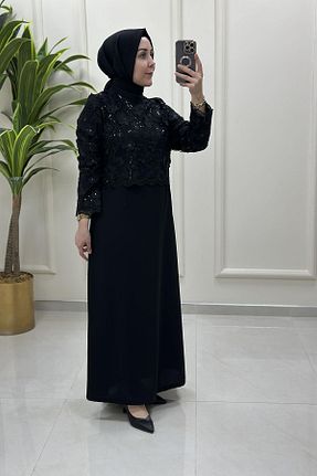 لباس حجاب مشکی زنانه رگولار Freemood - کد 948527426