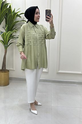 تونیک حجاب رنگی زنانه پنبه پلی استر Miss - کد 948750474