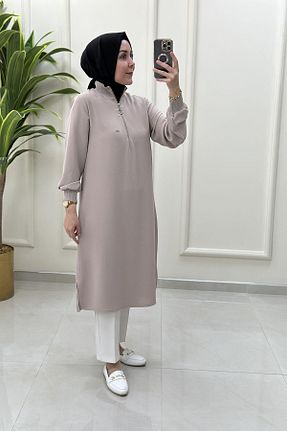 تونیک حجاب رنگی زنانه پنبه پلی استر KADO - کد 948744562