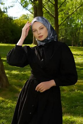 روسری رنگی پلی استر Madame Polo - کد 948485394