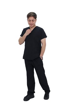 ست بالاتنه و پائین تنه مشکی زنانه بافتنی Sensei - کد 948762163