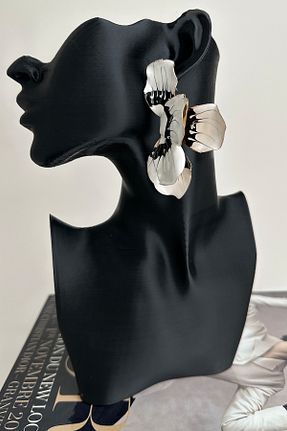 گوشواره جواهر طلائی میخ Modex - کد 948783612