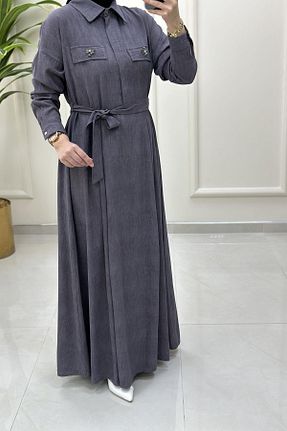 لباس حجاب طوسی زنانه رگولار KADO - کد 948535197