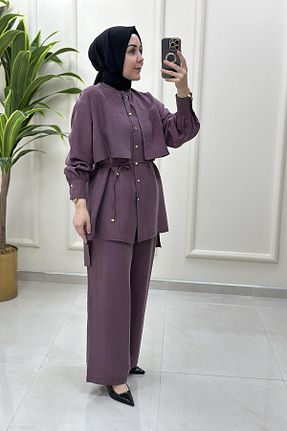 ست بالاتنه و پائین تنه حجاب رنگی زنانه رگولار sff - کد 948533309