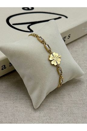 دستبند استیل (فولاد) زرد زنانه استیل (فولاد) DEEPWELL - کد 948594917