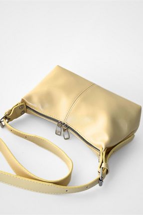 کیف دوشی زرد زنانه چرم مصنوعی Yuka Atelier - کد 948600151