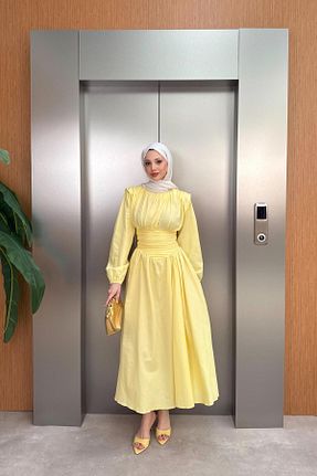 لباس زرد زنانه %100 پنبه QUQA - کد 949007897