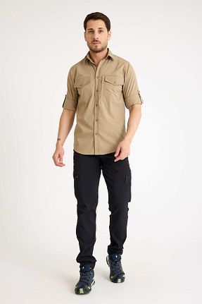 پیراهن بژ مردانه رگولار Q Steinbock - کد 948767219