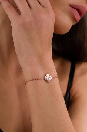 دستبند نقره صورتی زنانه 925 عیار Tmt Silver - کد 948894412