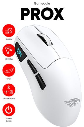 ماوس گیمر سفید 10000 - 15000 Dpi gameagle - کد 948998157