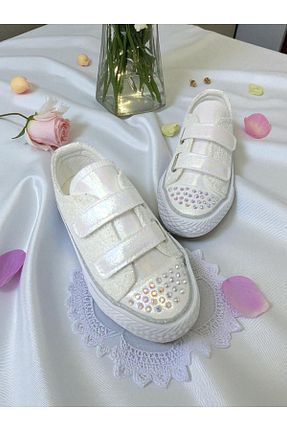 کفش اسنیکر سفید بچه گانه چسبی PATİK BEBE - کد 949145829