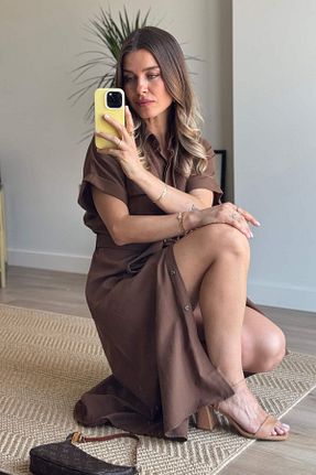 لباس قهوه ای زنانه بافتنی Sue Store - کد 949178635
